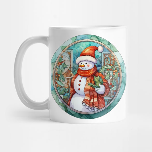 Snowman and Holly by Maison de Kitsch